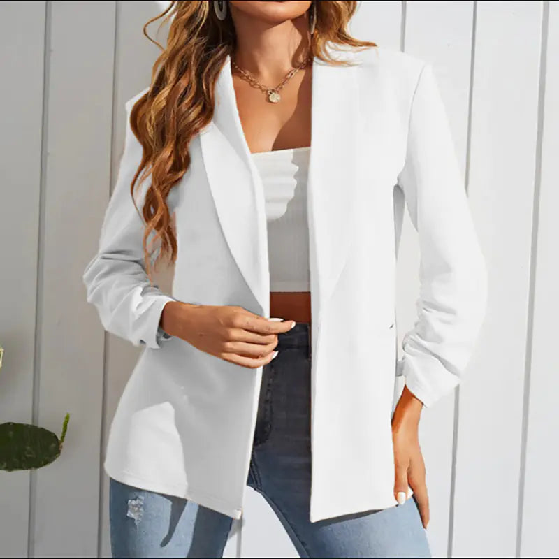 Women's Casual Suit Jacket for Work and Formal Events