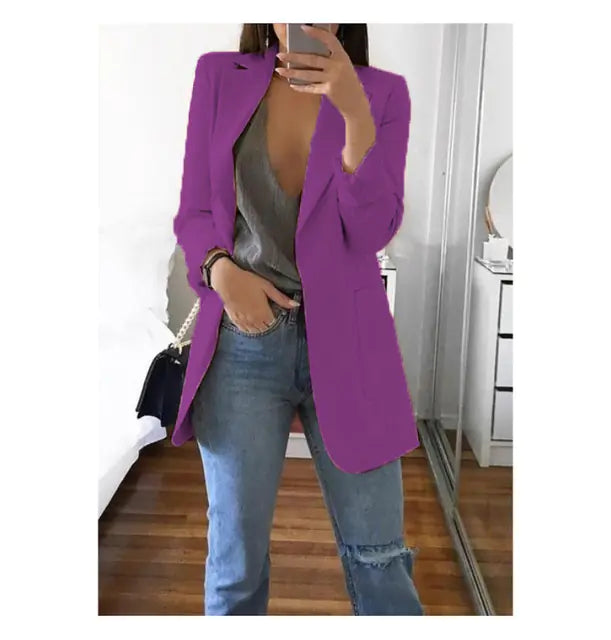 Slim Fit Comfortable Women's Work Suit Jacket