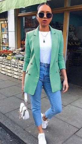 Women's Fashion Lapel Suit Jacket for Work and Events