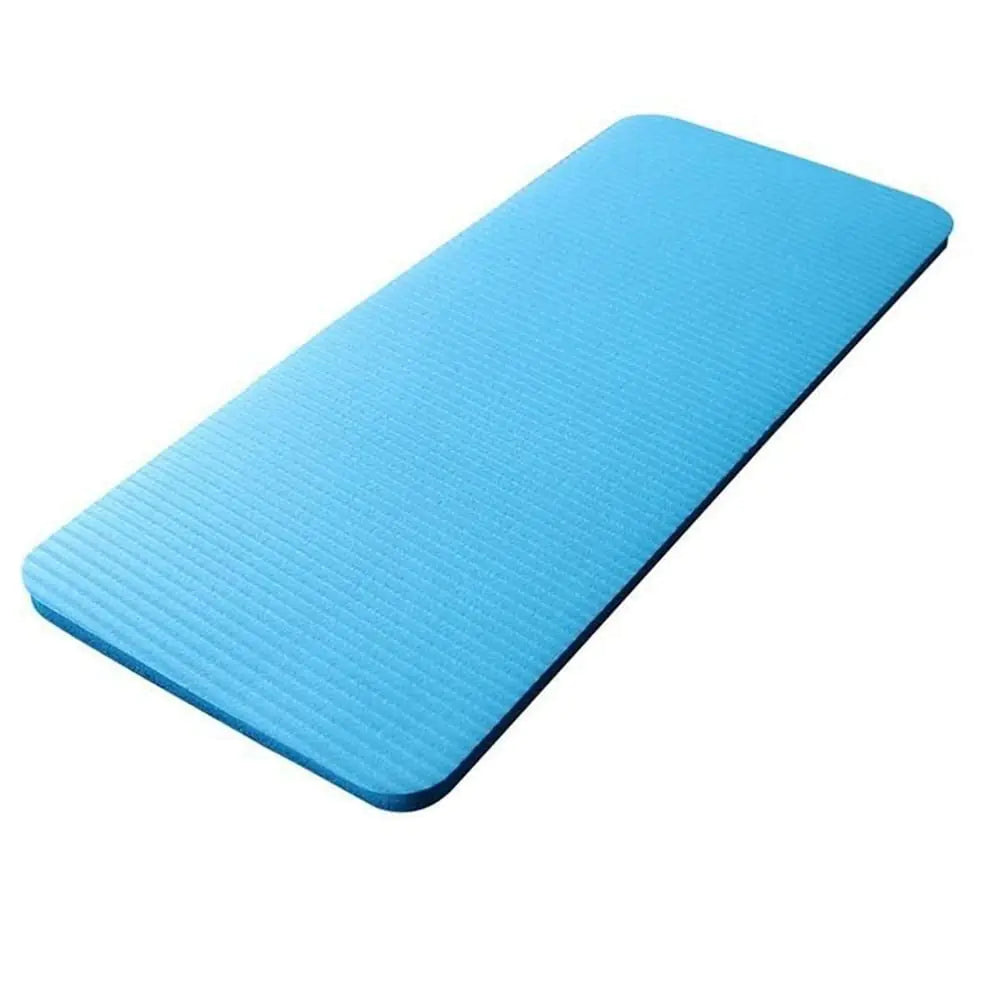 pizarra 15MM Thick Yoga Mat Comfort Foam Knee Elbow Pad Mats for Exercise Yoga Indoor Pads FitnessBlue