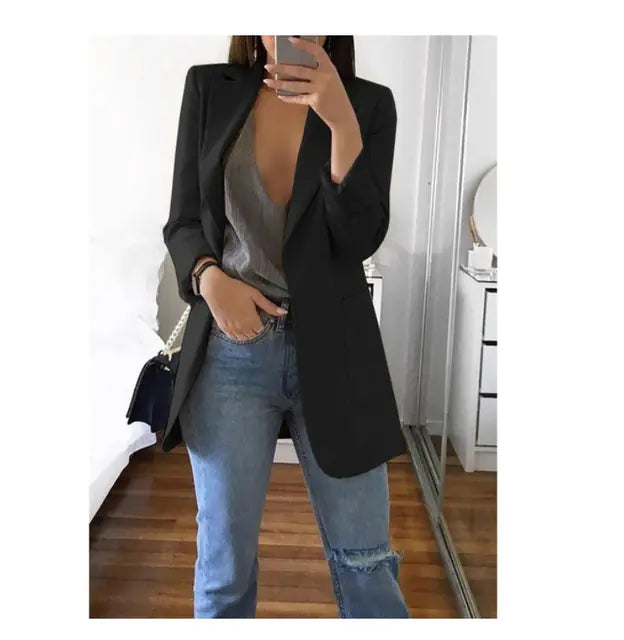 Slim Fit Comfortable Women's Work Suit Jacket