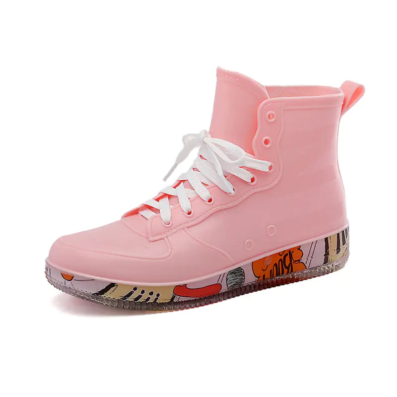 Women's Waterproof Casual Rain Boots for Work and Sports