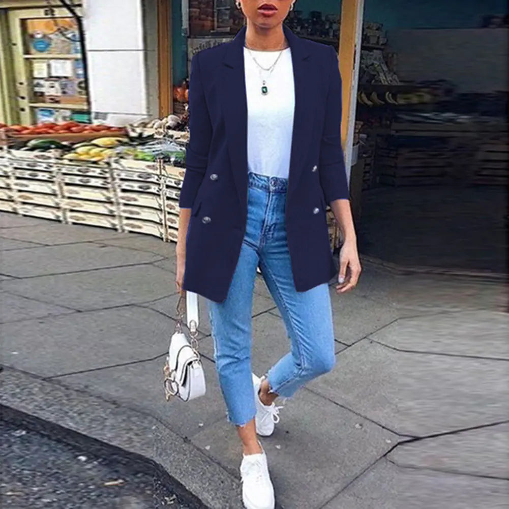 Women's Fashion Lapel Suit Jacket for Work and Events