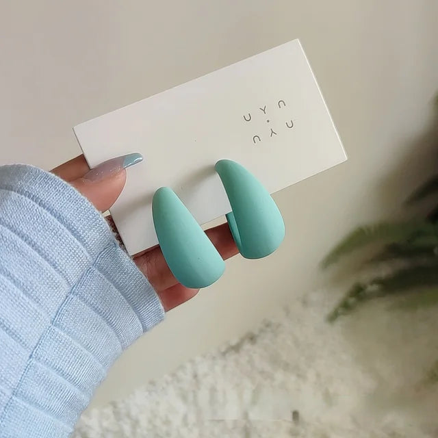 Women's Candy Color Earrings for Parties and Work