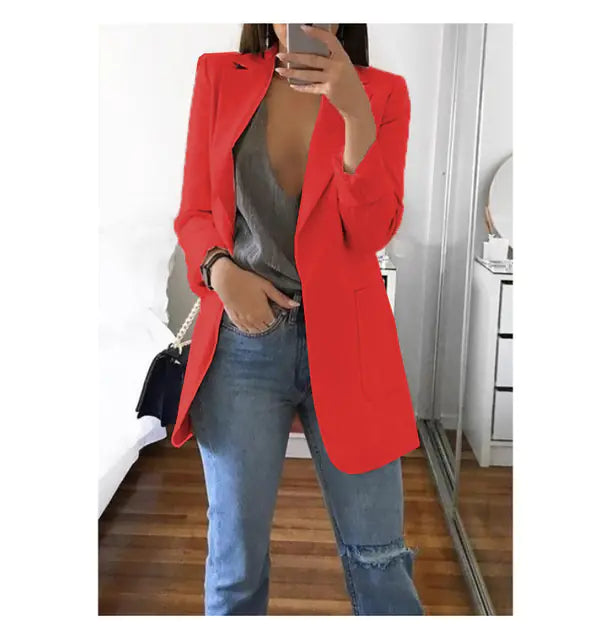 Slim Fit Comfortable Women's Work Suit Jacket