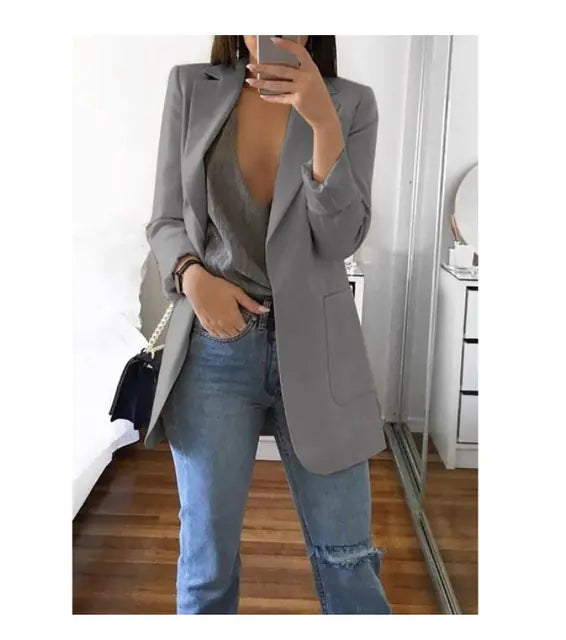 Slim Fit Comfortable Women's Work Suit Jacket