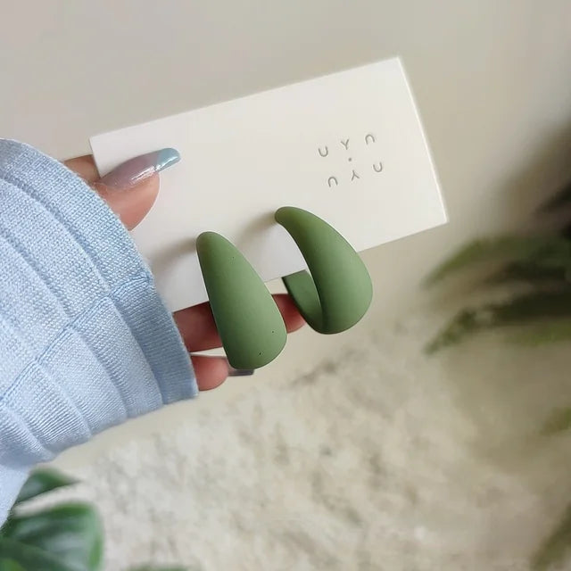 Women's Candy Color Earrings for Parties and Work