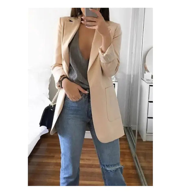 Slim Fit Comfortable Women's Work Suit Jacket