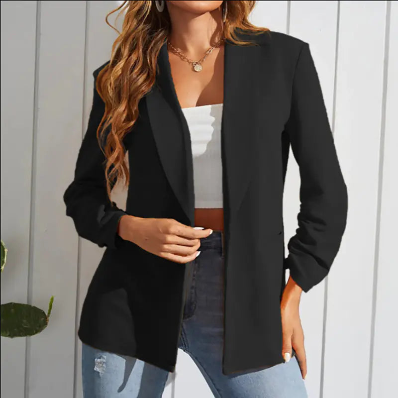 Women's Casual Suit Jacket for Work and Formal Events