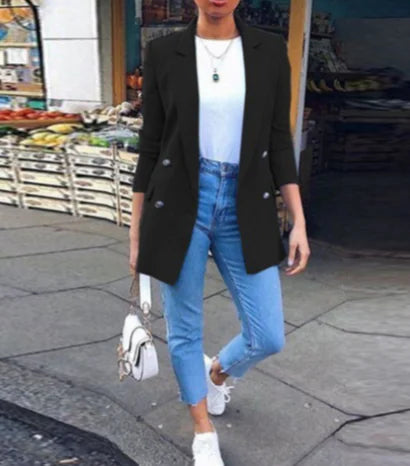 Women's Fashion Lapel Suit Jacket for Work and Events